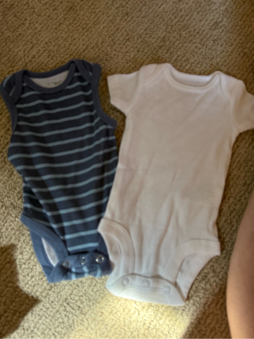 Classic White Short-Sleeve Baby One-Piece Bodysuit